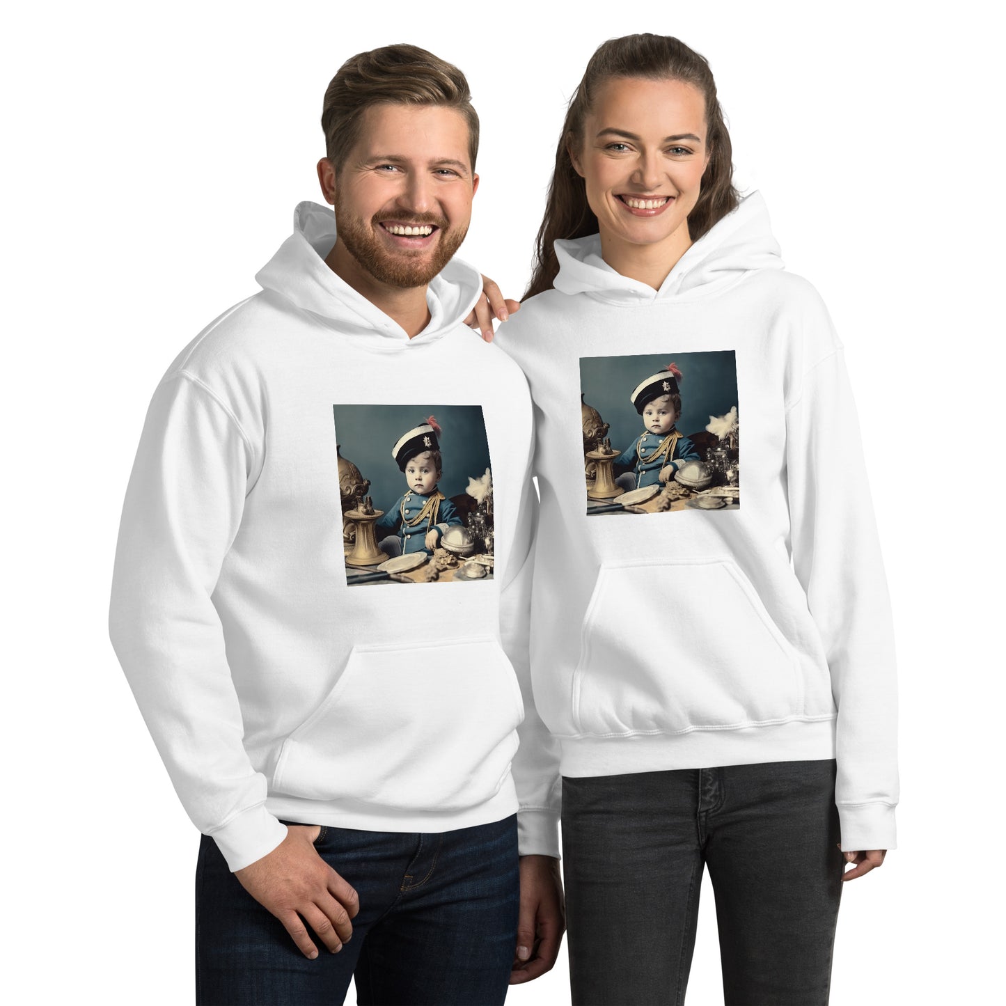 Hoodie Unisex / Air Spun Cotton / Portrait Napoleon Carlo VIII