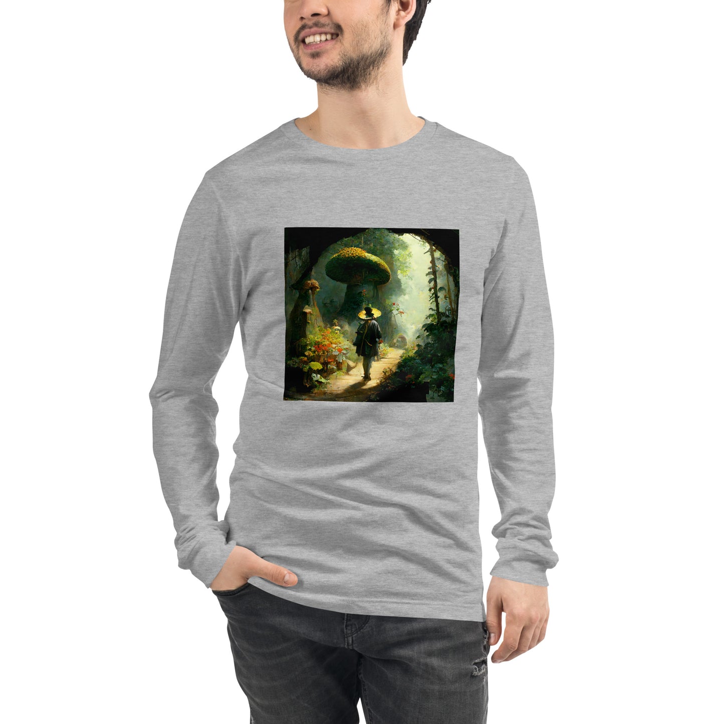 Long Sleeve Unisex / Airlume Cotton / Fairytale Forest #2