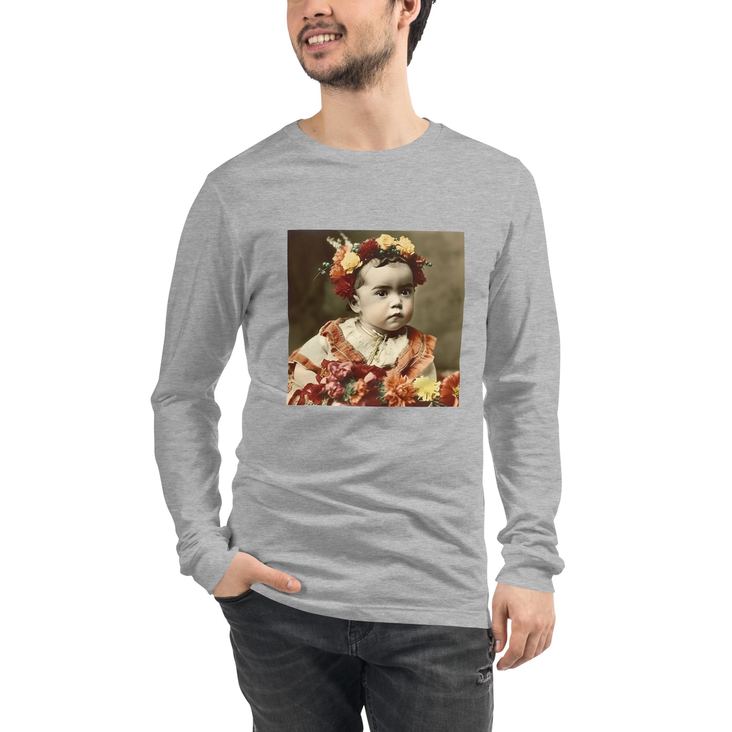 Long Sleeve Unisex / Airlume Cotton / Portrait Magdalena Frida I