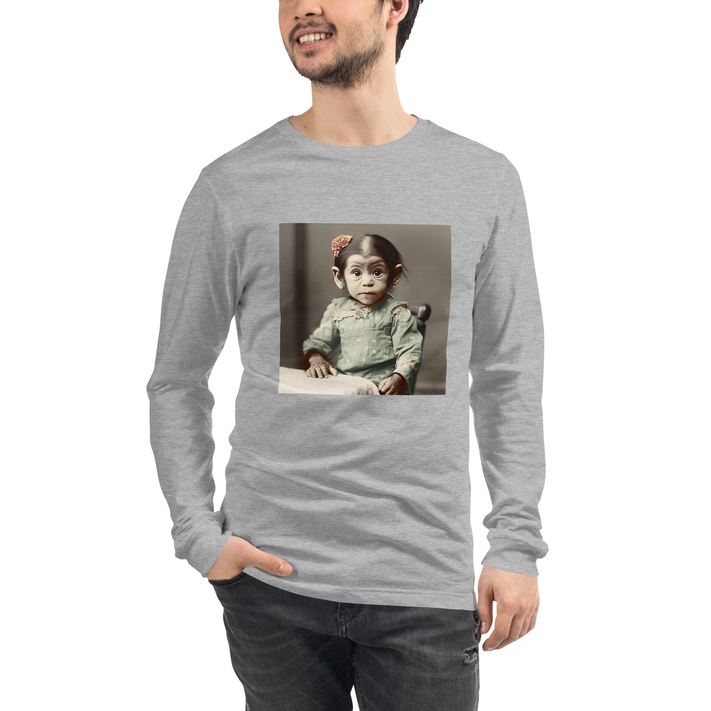 Long Sleeve Unisex / Airlume Cotton / Portrait Lucy Dinkinesh I