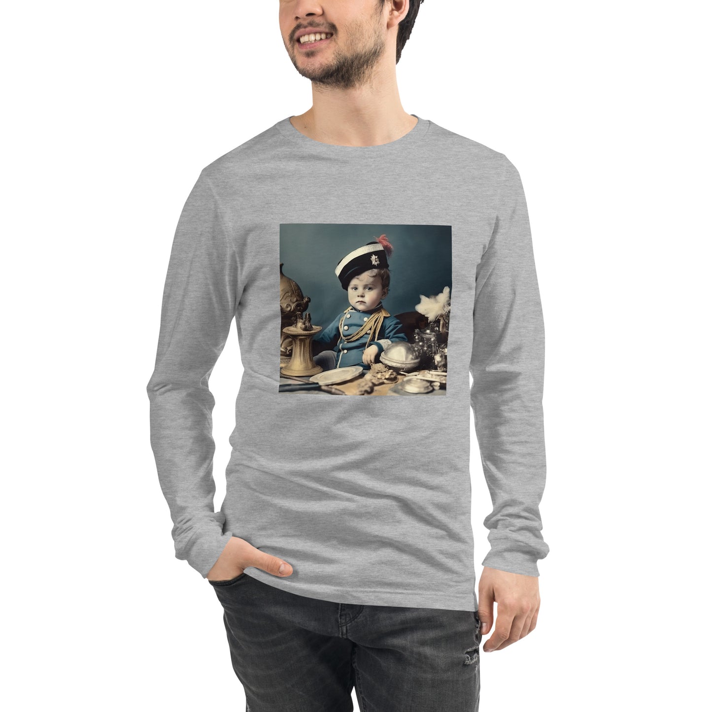 Long Sleeve Unisex / Airlume Cotton / Portrait Napoleon Carlo VIII