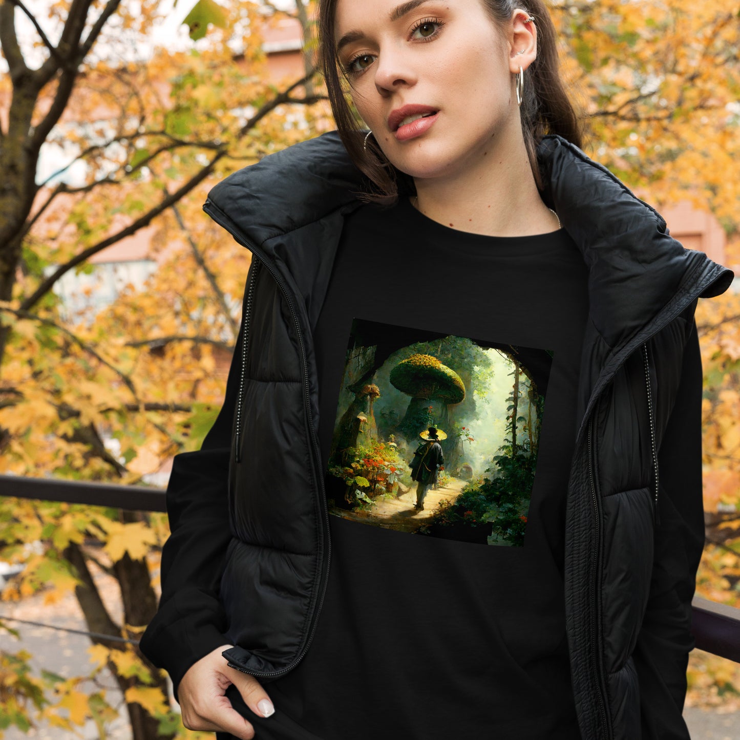 Long Sleeve Unisex / Airlume Cotton / Fairytale Forest #2