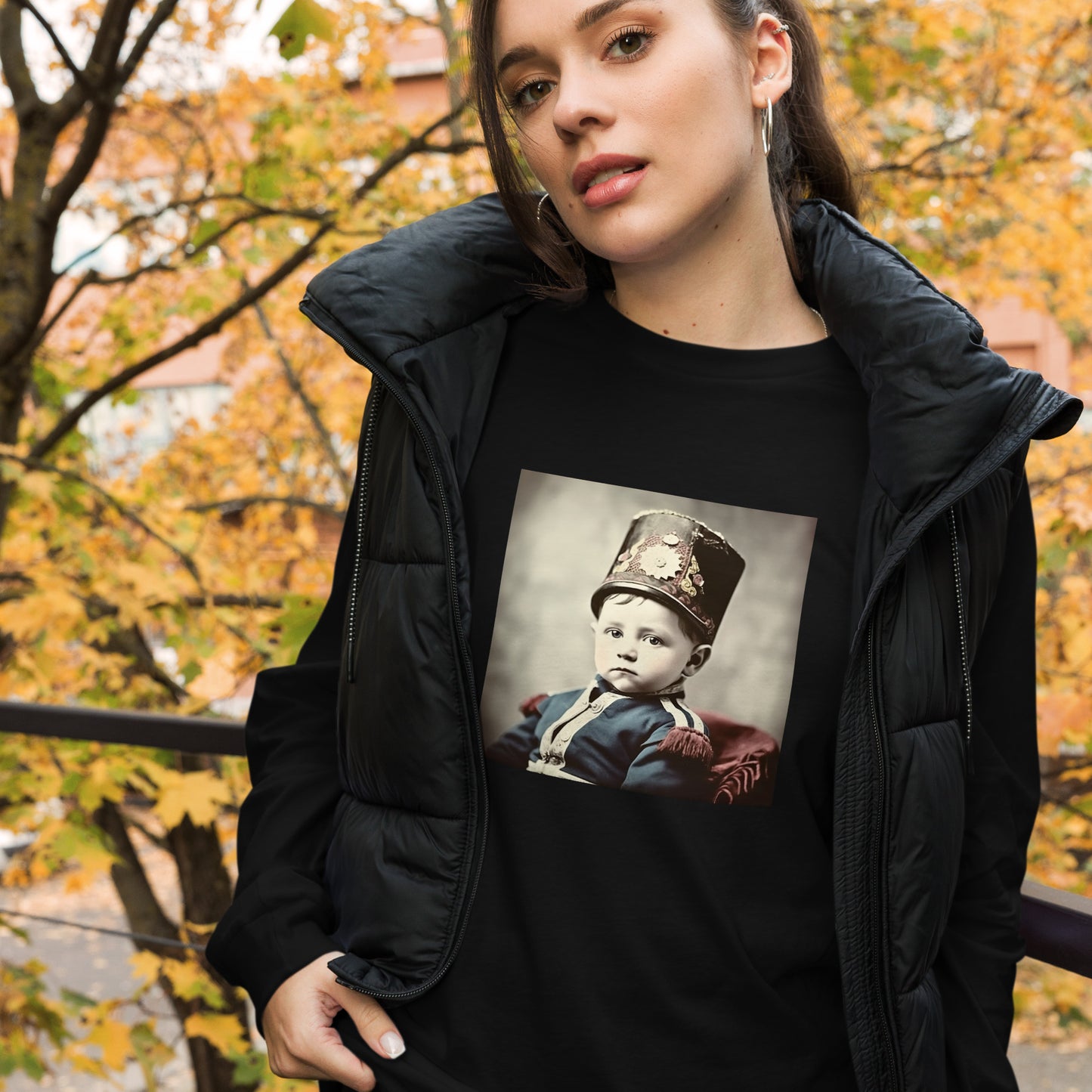 Long Sleeve Unisex / Airlume Cotton / Portrait Napoleon Carlo III