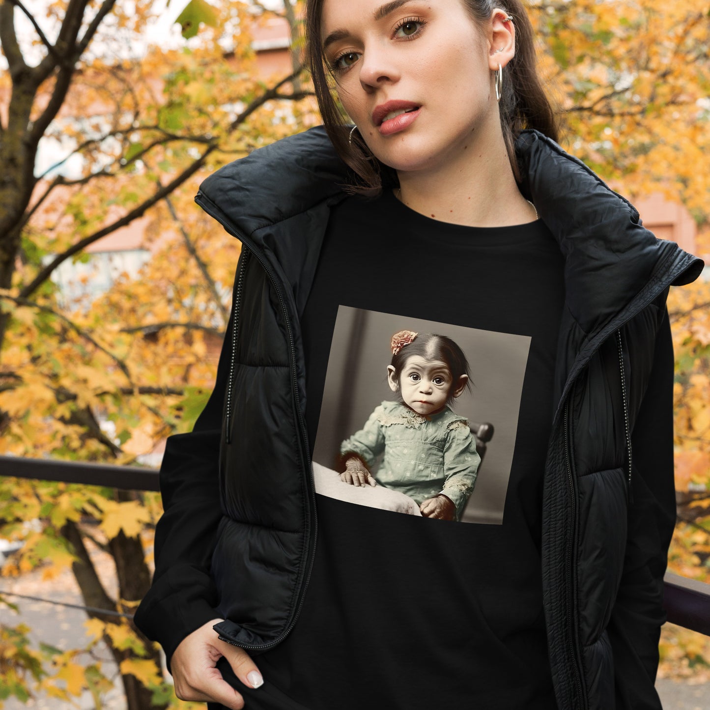 Long Sleeve Unisex / Airlume Cotton / Portrait Lucy Dinkinesh I