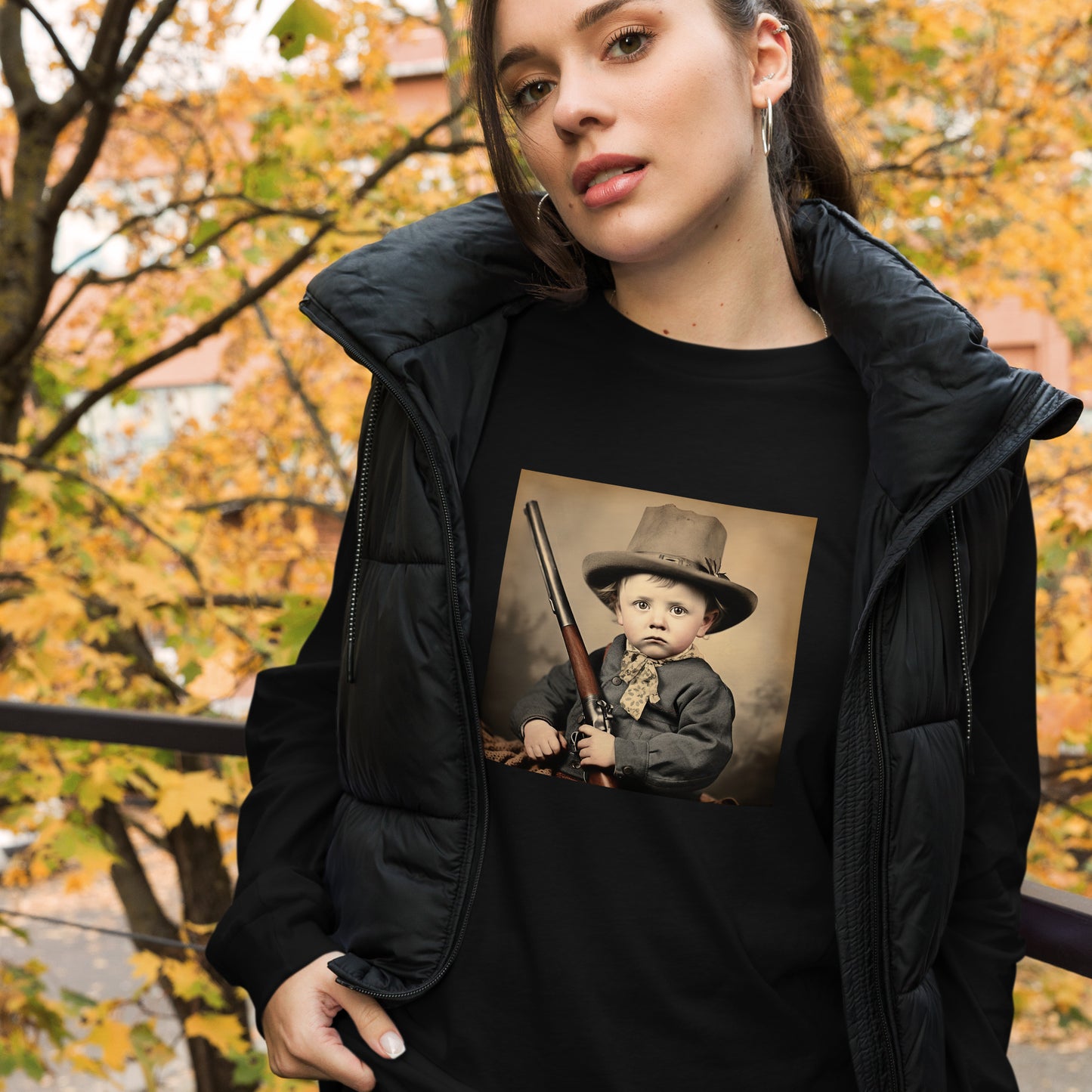 Long Sleeve Unisex / Airlume Cotton / Portrait William 'Billy' Henry III