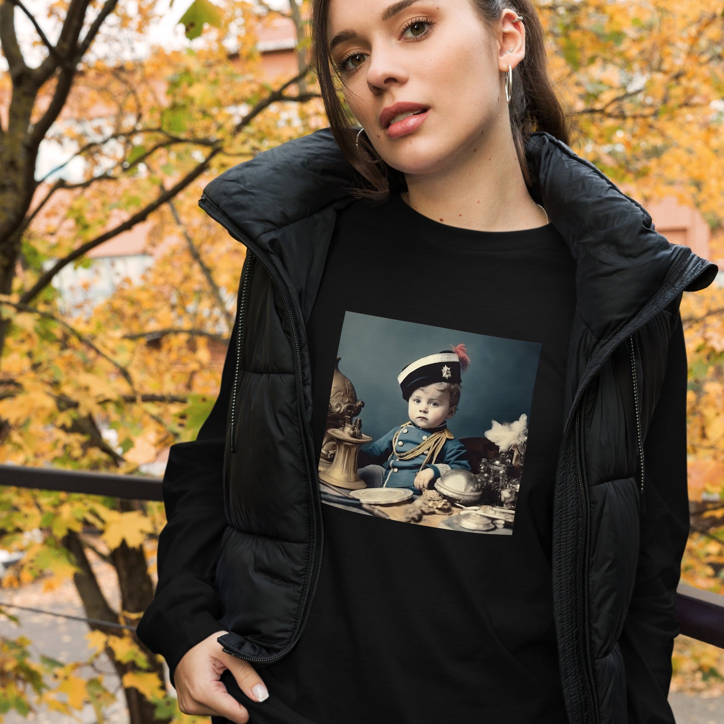 Long Sleeve Unisex / Airlume Cotton / Portrait Napoleon Carlo VIII