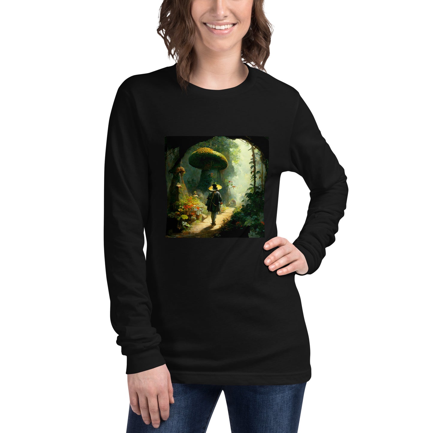 Long Sleeve Unisex / Airlume Cotton / Fairytale Forest #2