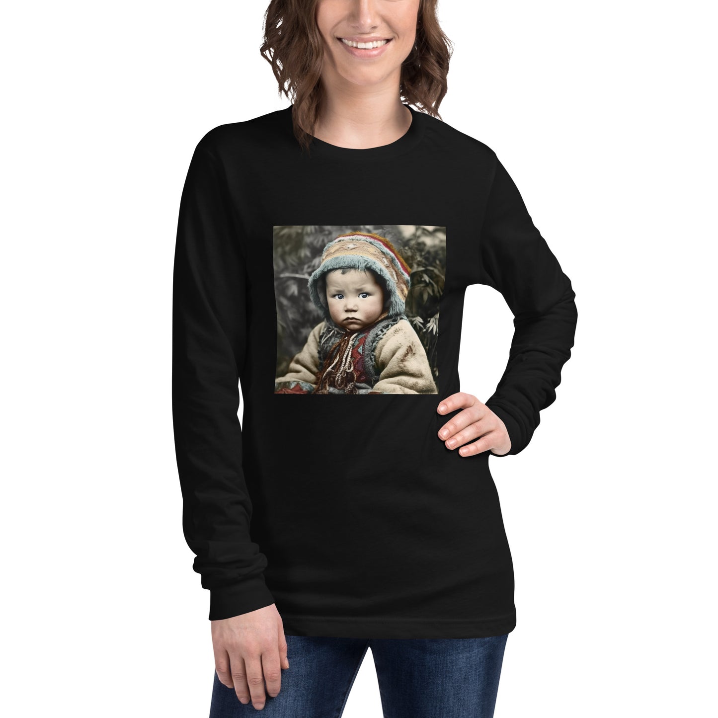 Long Sleeve Unisex / Airlume Cotton / Portrait Koelbjerg Child I