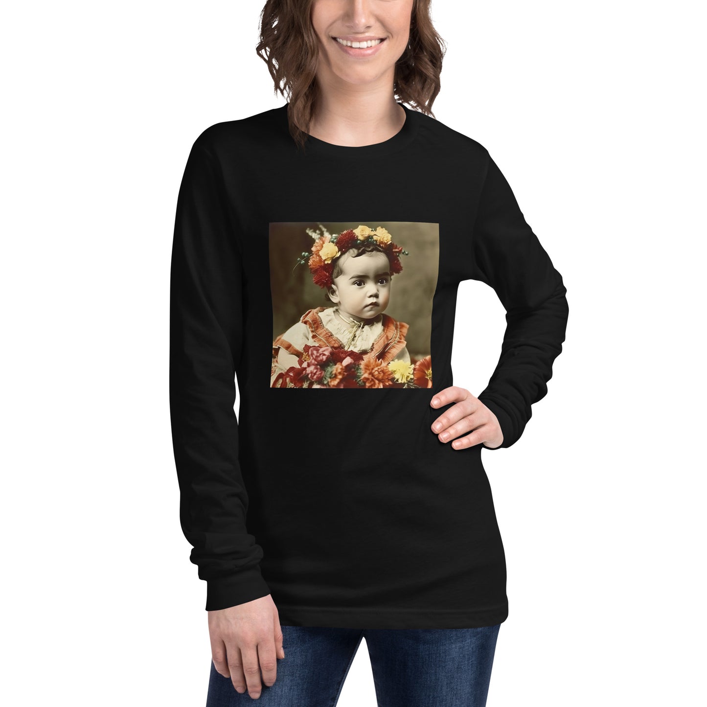 Long Sleeve Unisex / Airlume Cotton / Portrait Magdalena Frida I