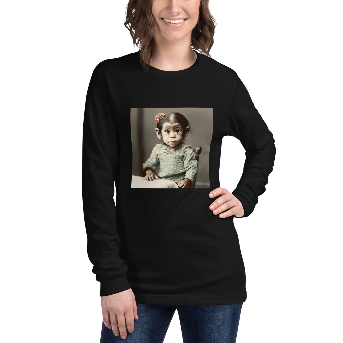 Long Sleeve Unisex / Airlume Cotton / Portrait Lucy Dinkinesh I