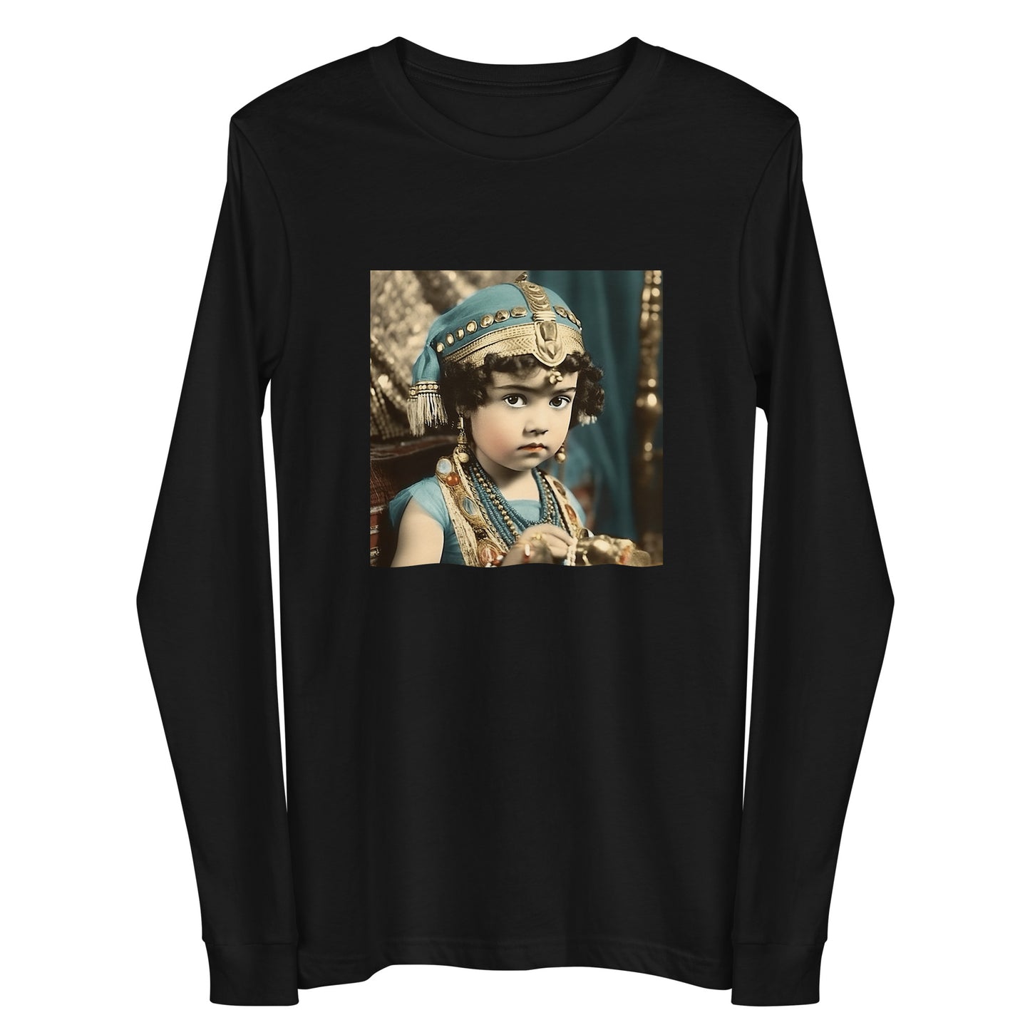 Long Sleeve Unisex / Airlume Cotton / Portrait Cleopatra Philopator II