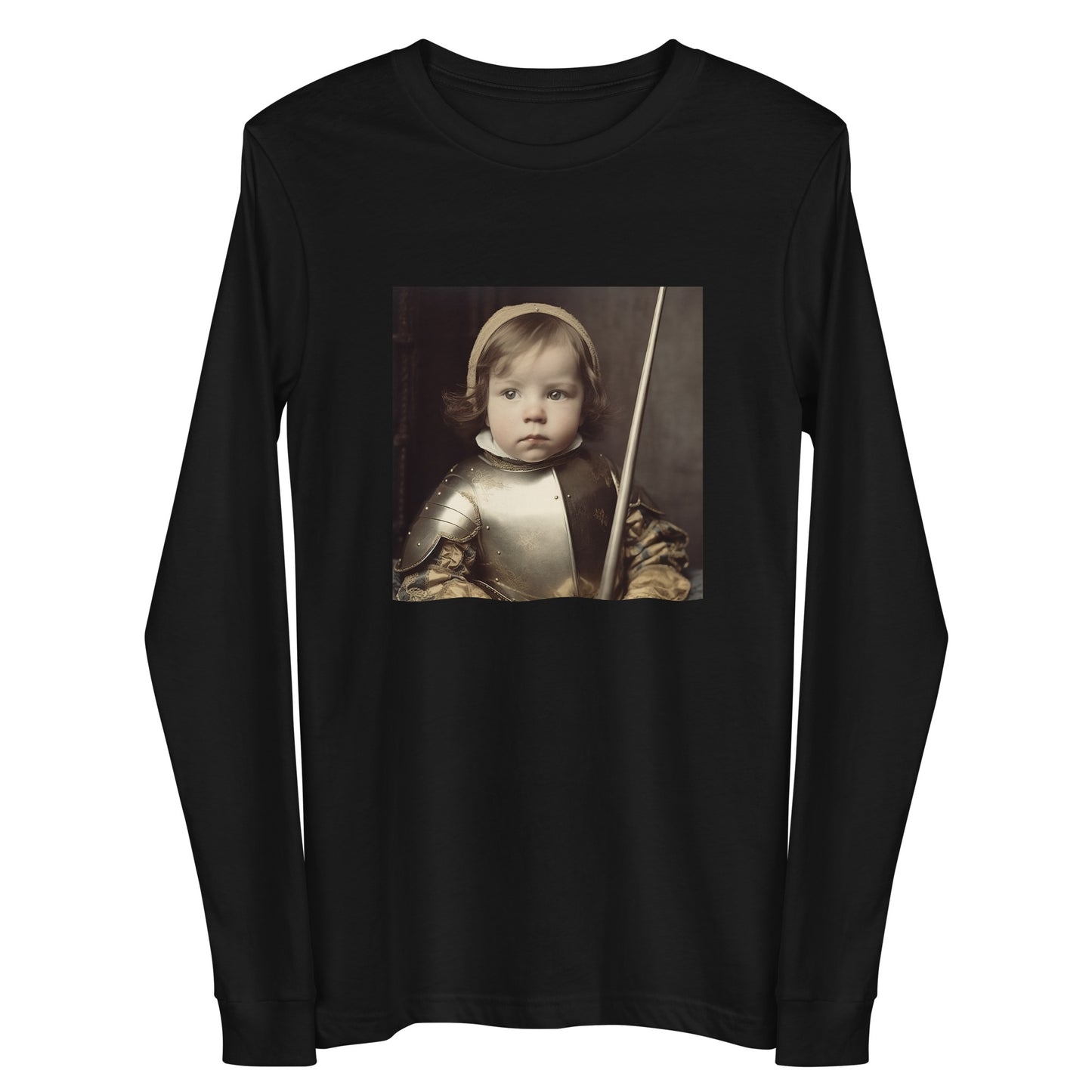 Long Sleeve Unisex / Airlume Cotton / Portrait Jeanne 'Joan' Arc II