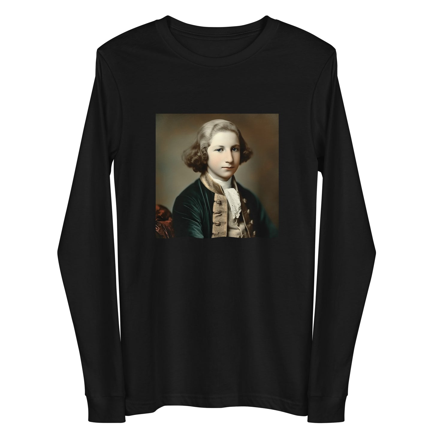 Long Sleeve Unisex / Airlume Cotton / Portrait George Augustine I