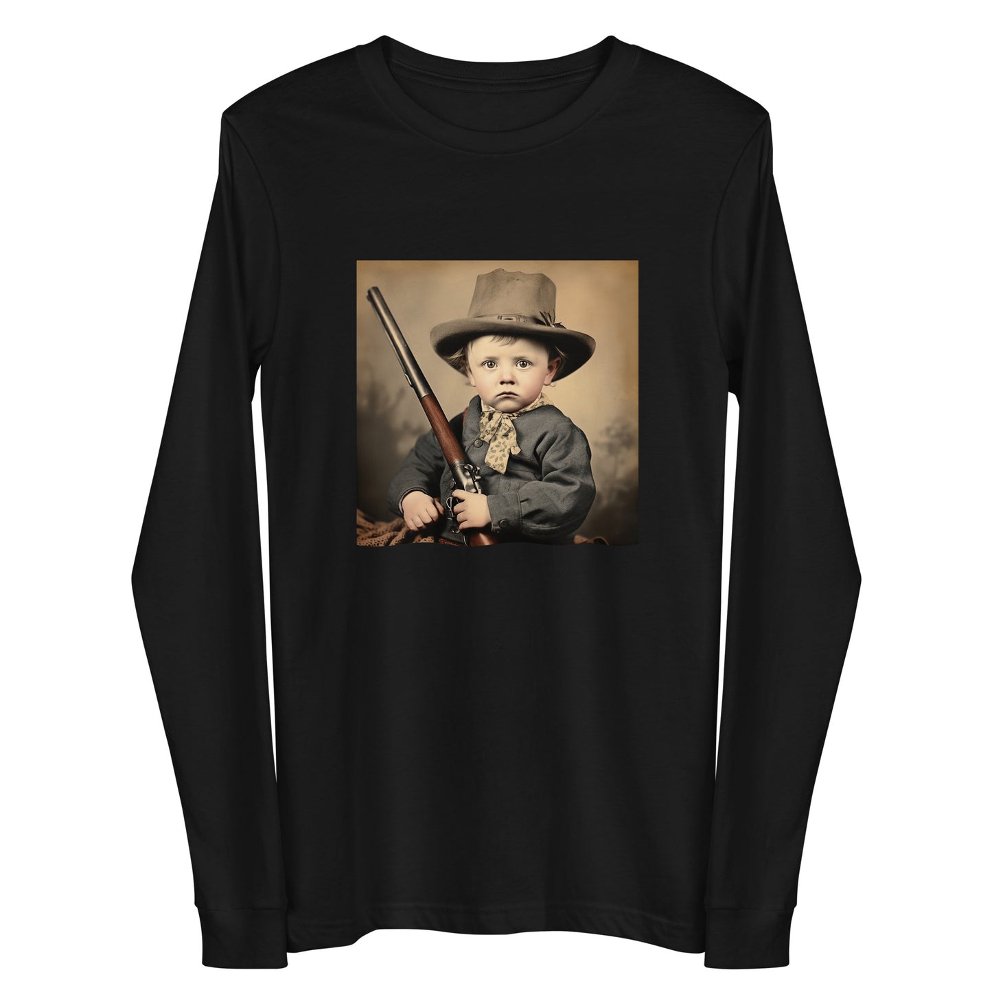 Long Sleeve Unisex / Airlume Cotton / Portrait William 'Billy' Henry III