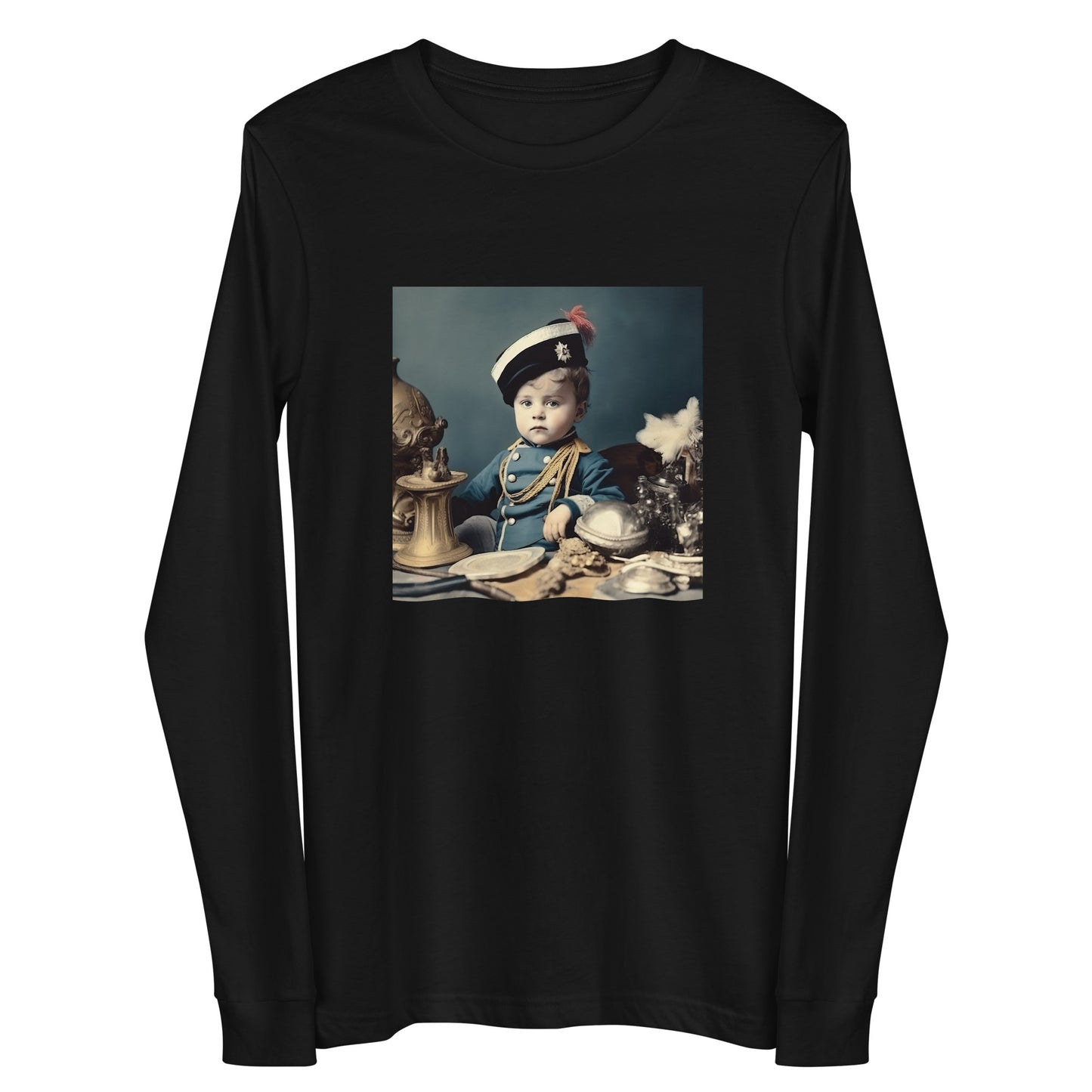 Long Sleeve Unisex / Airlume Cotton / Portrait Napoleon Carlo VIII