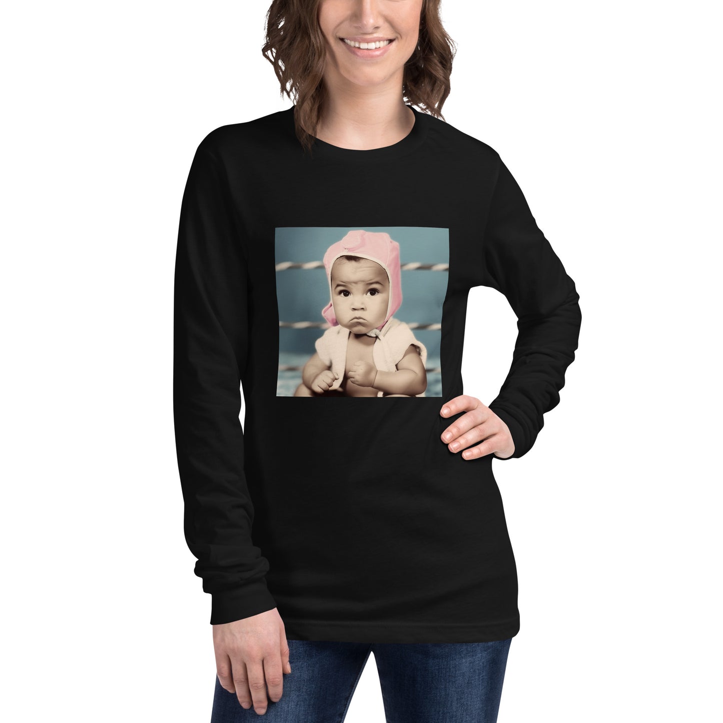 Long Sleeve Unisex / Airlume Cotton / Portrait Cassius 'Muhammad' Marcellus III