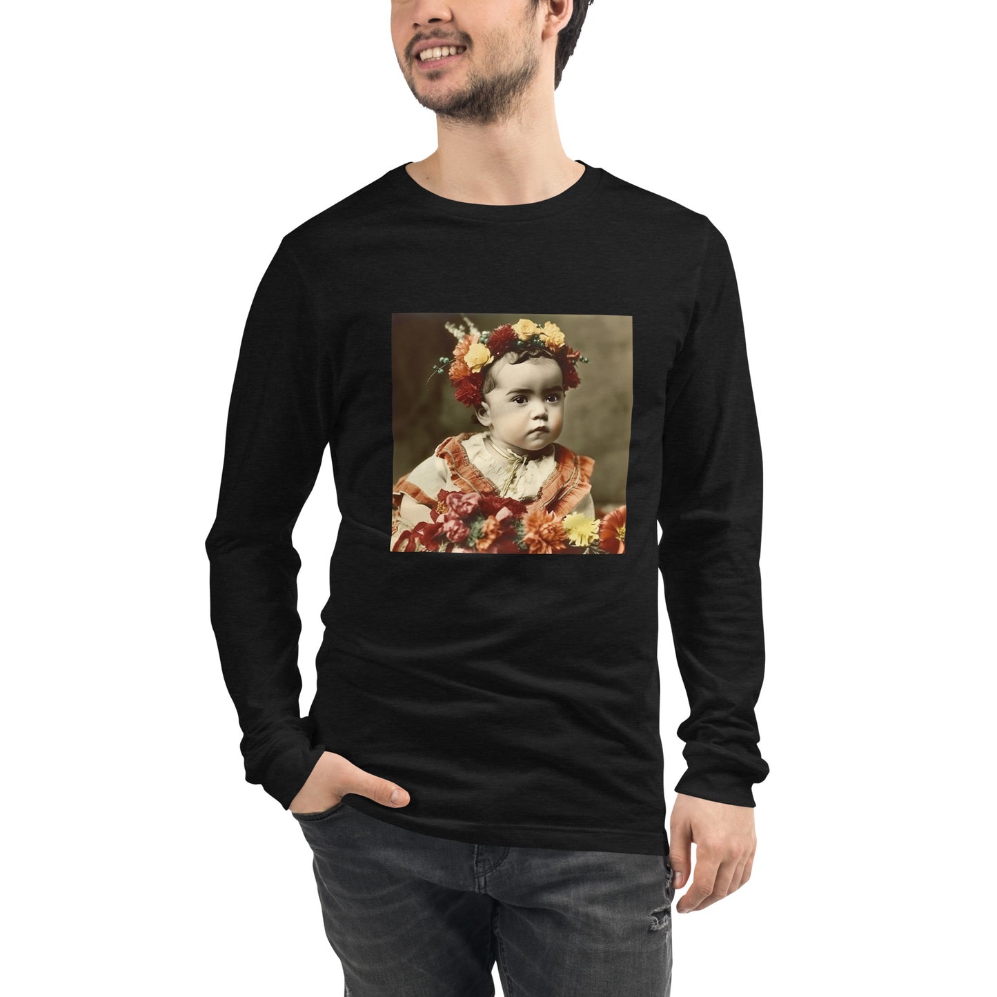 Long Sleeve Unisex / Airlume Cotton / Portrait Magdalena Frida I