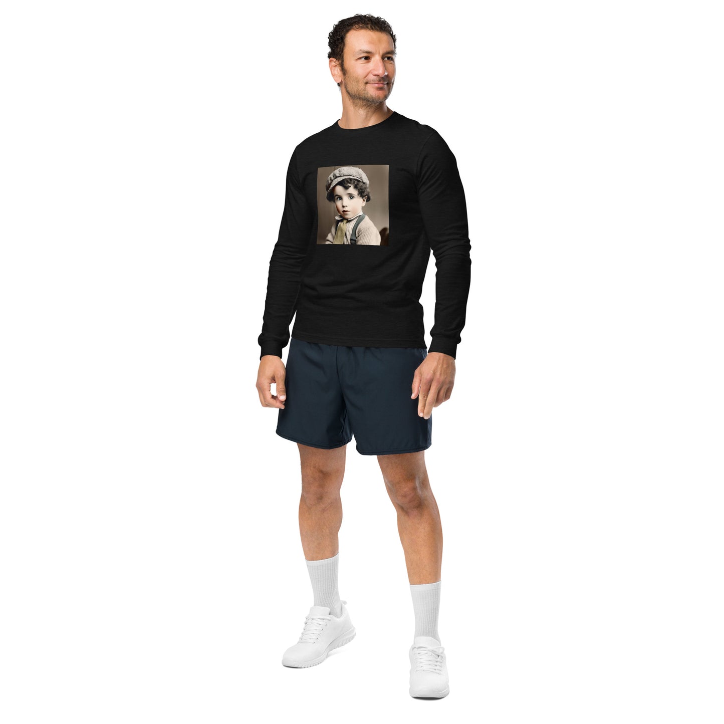 Long Sleeve Unisex / Airlume Cotton / Portrait Charles 'Charlie' Spencer III