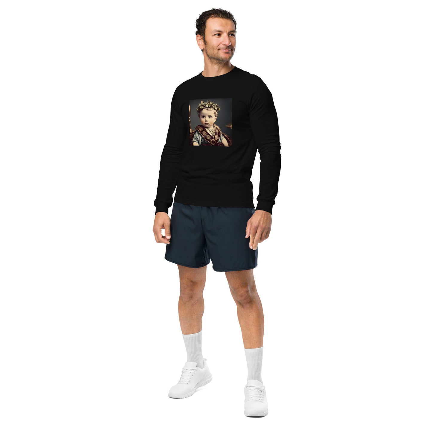 Long Sleeve Unisex / Airlume Cotton / Portrait Gaius Julius I