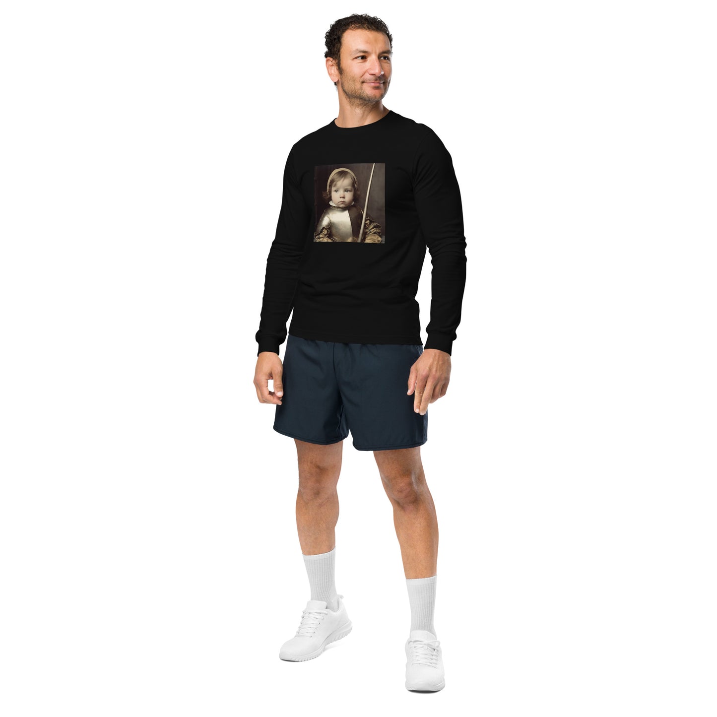 Long Sleeve Unisex / Airlume Cotton / Portrait Jeanne 'Joan' Arc II