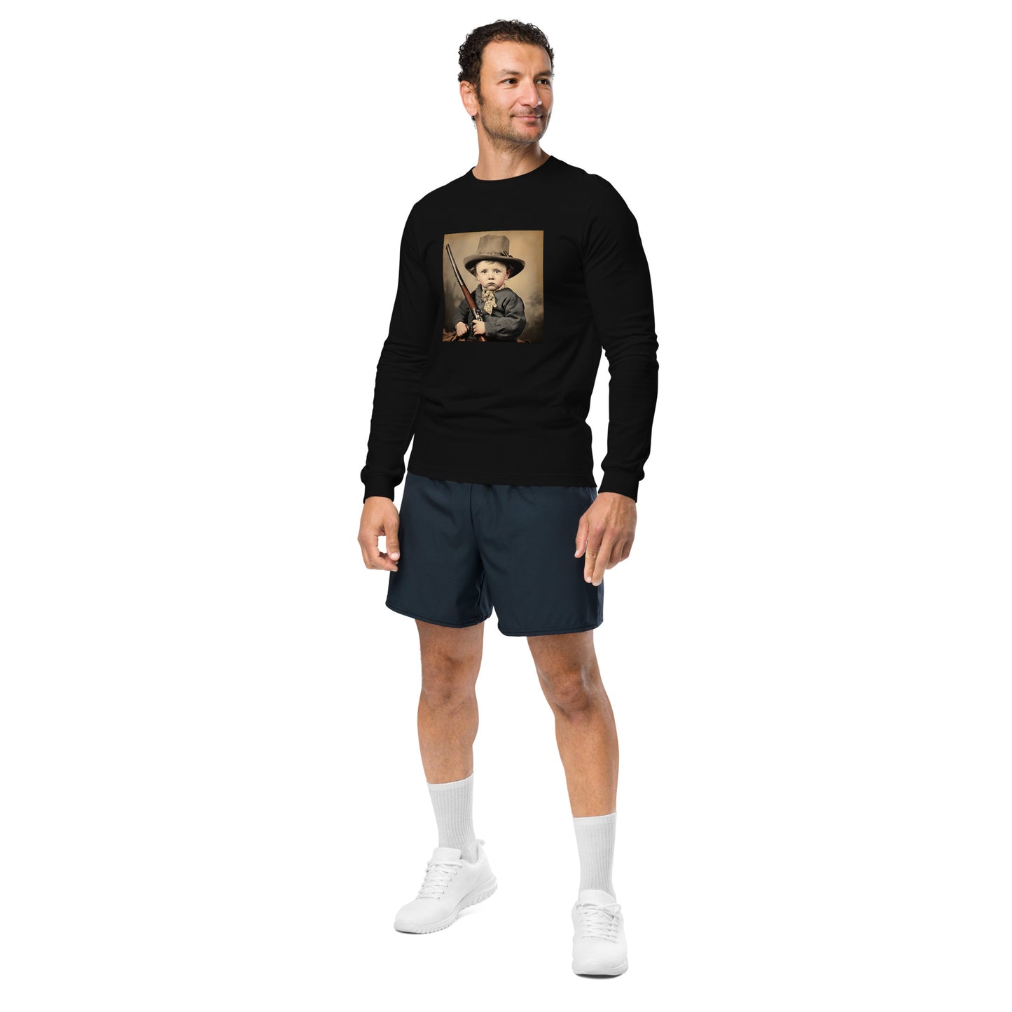 Long Sleeve Unisex / Airlume Cotton / Portrait William 'Billy' Henry III