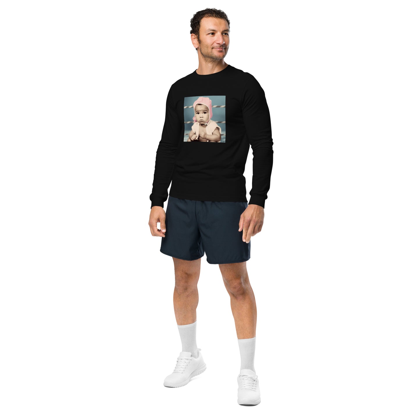 Long Sleeve Unisex / Airlume Cotton / Portrait Cassius 'Muhammad' Marcellus III