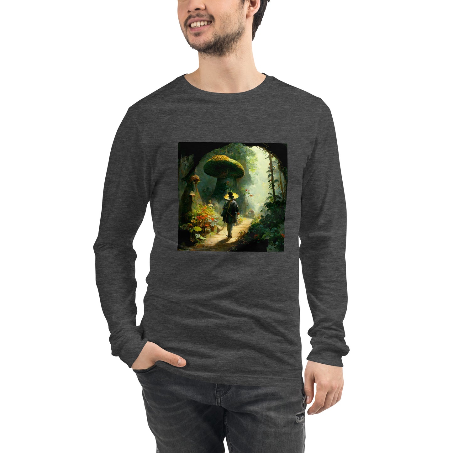 Long Sleeve Unisex / Airlume Cotton / Fairytale Forest #2