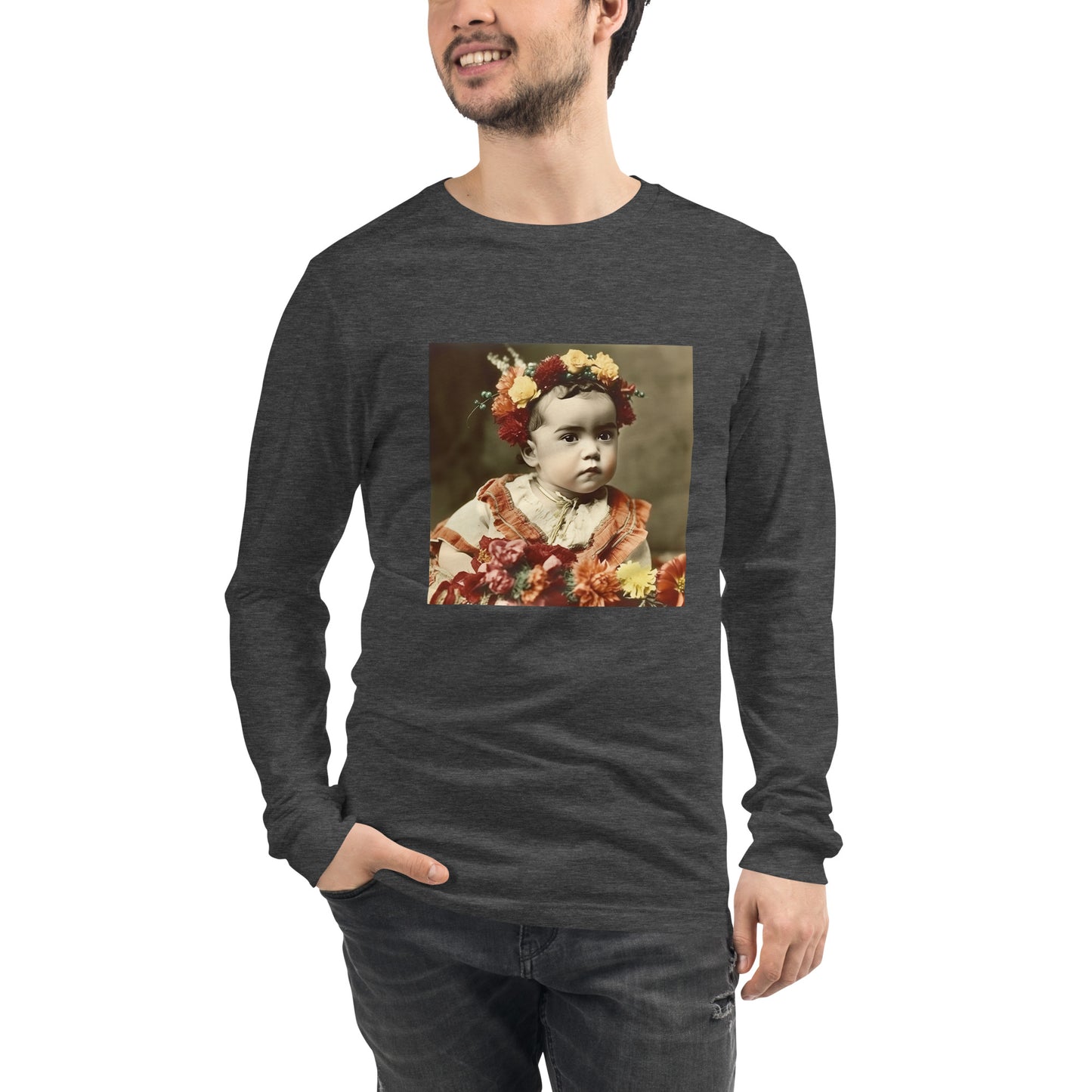 Long Sleeve Unisex / Airlume Cotton / Portrait Magdalena Frida I