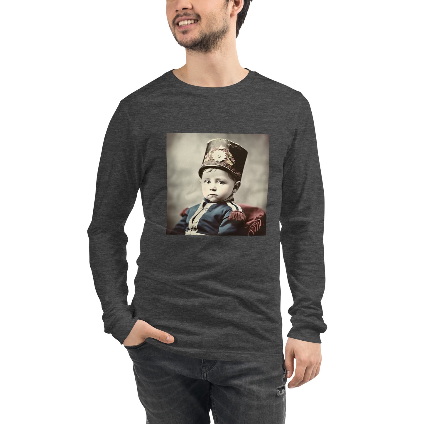 Long Sleeve Unisex / Airlume Cotton / Portrait Napoleon Carlo III