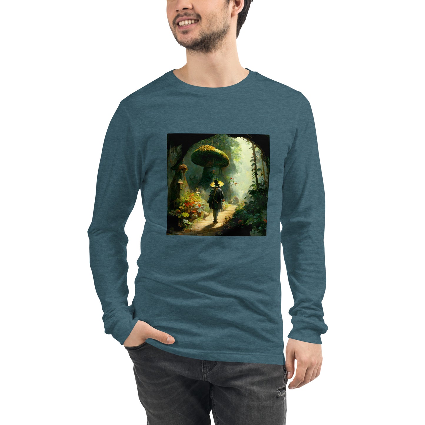 Long Sleeve Unisex / Airlume Cotton / Fairytale Forest #2