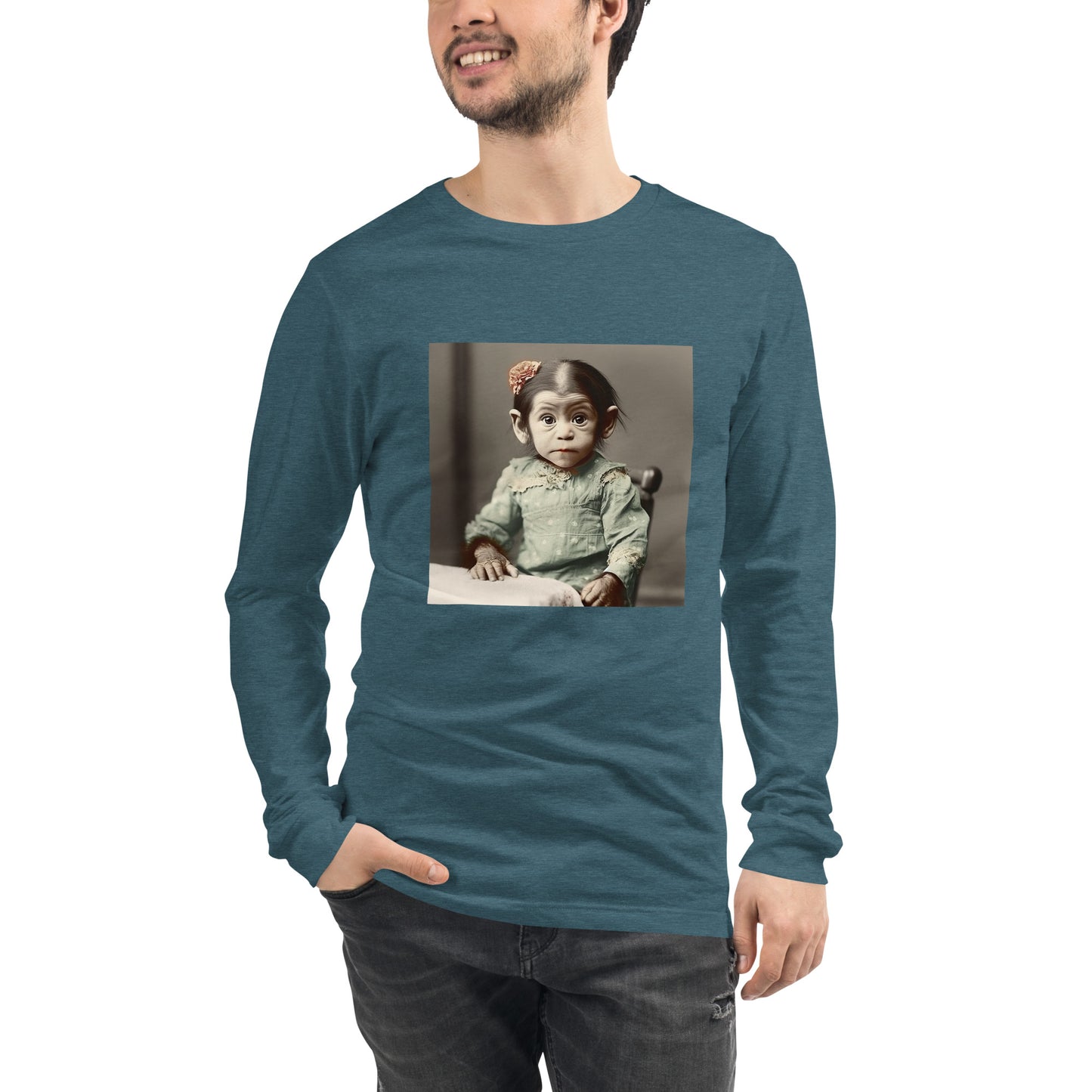 Long Sleeve Unisex / Airlume Cotton / Portrait Lucy Dinkinesh I