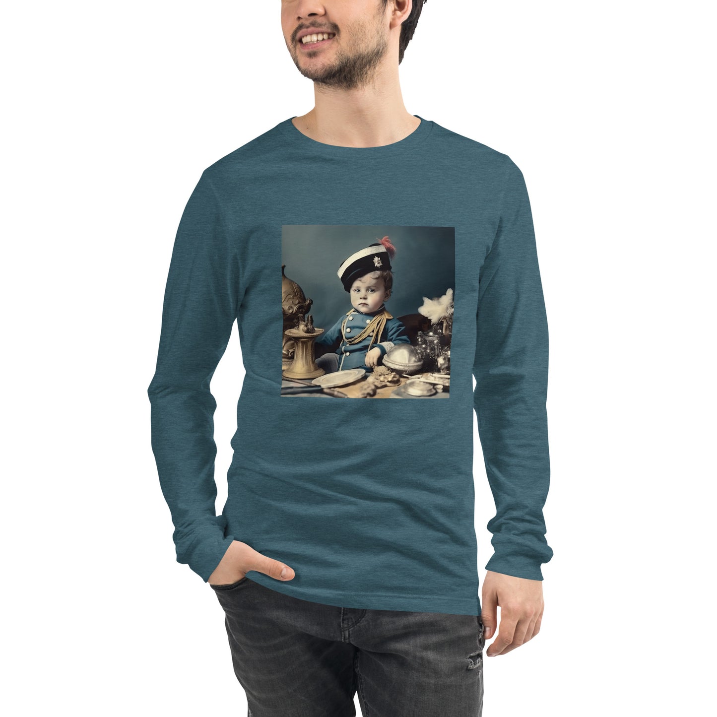 Long Sleeve Unisex / Airlume Cotton / Portrait Napoleon Carlo VIII