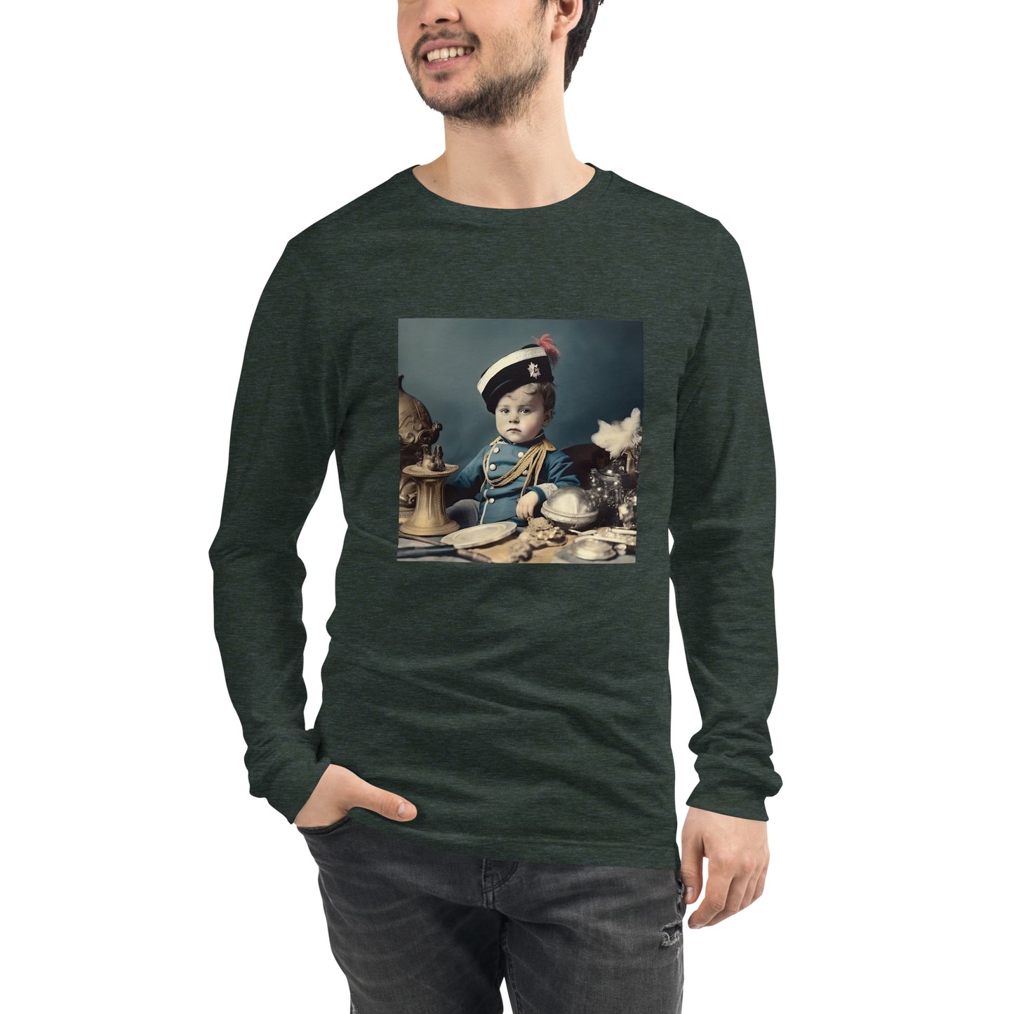 Long Sleeve Unisex / Airlume Cotton / Portrait Napoleon Carlo VIII