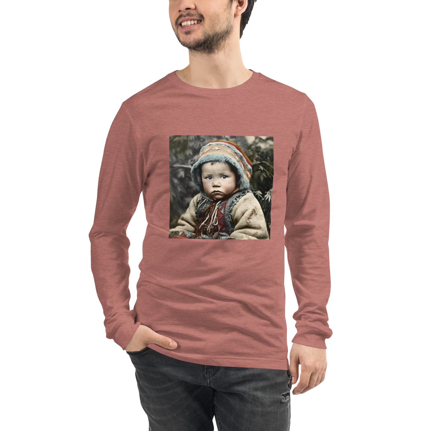 Long Sleeve Unisex / Airlume Cotton / Portrait Koelbjerg Child I