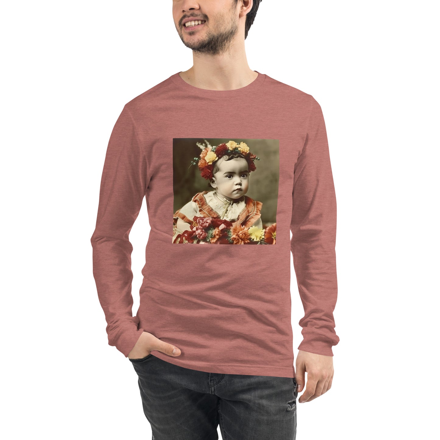 Long Sleeve Unisex / Airlume Cotton / Portrait Magdalena Frida I