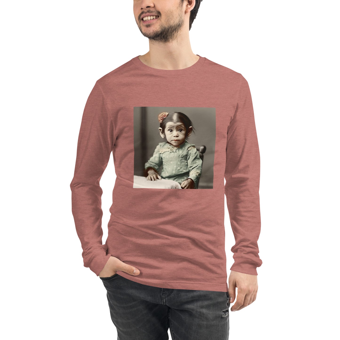 Long Sleeve Unisex / Airlume Cotton / Portrait Lucy Dinkinesh I