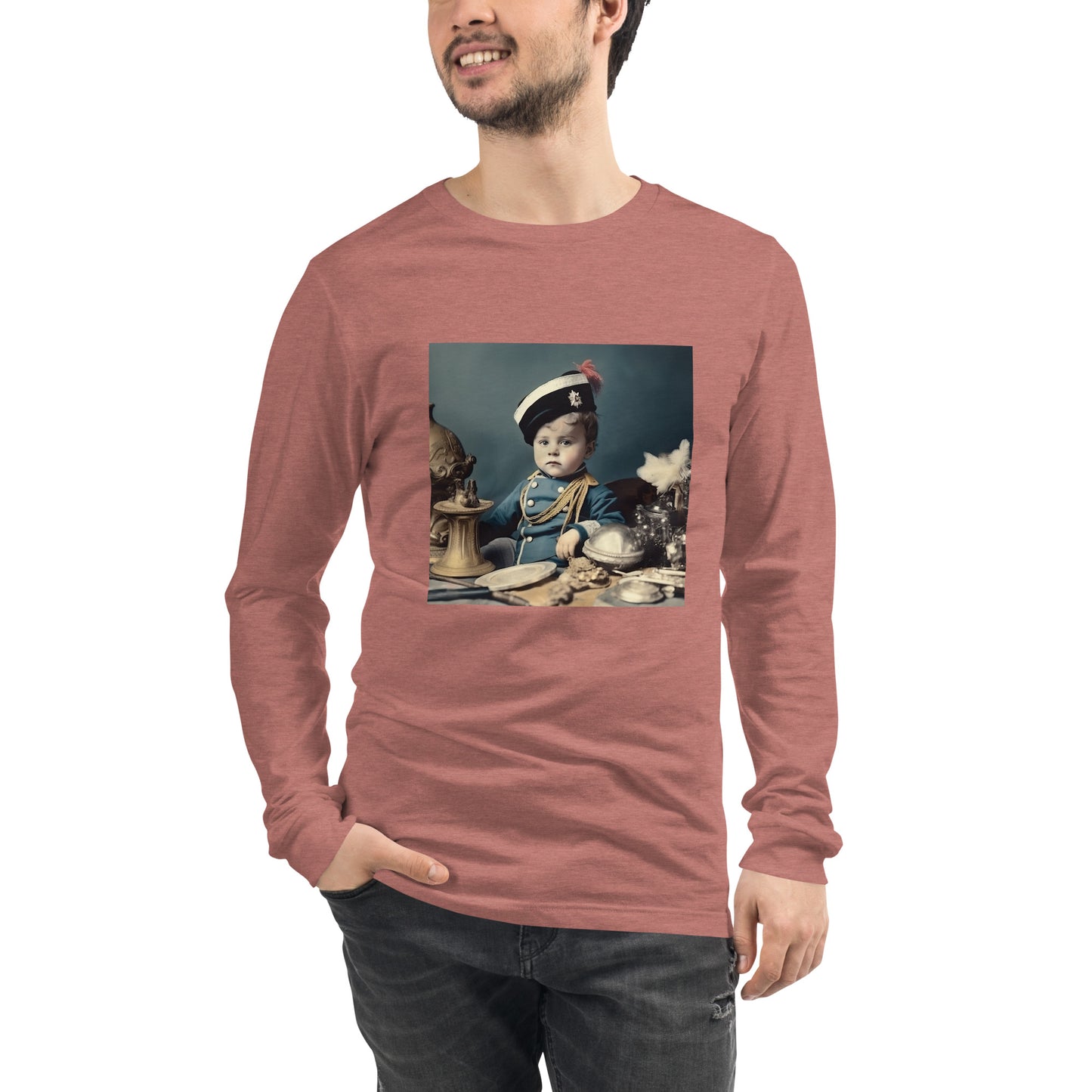 Long Sleeve Unisex / Airlume Cotton / Portrait Napoleon Carlo VIII