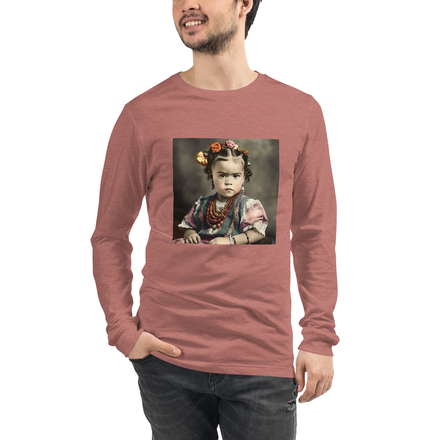 Long Sleeve Unisex / Airlume Cotton / Portrait Magdalena Frida VIII