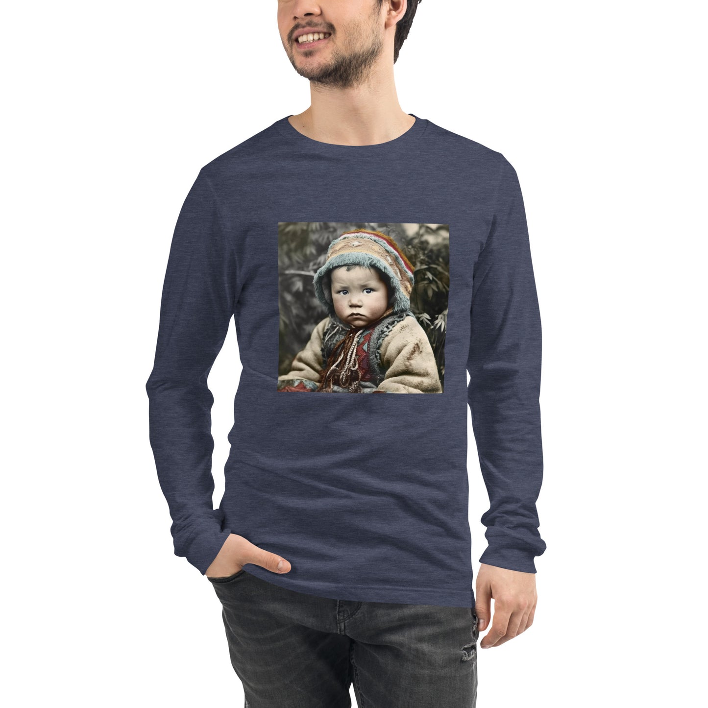 Long Sleeve Unisex / Airlume Cotton / Portrait Koelbjerg Child I