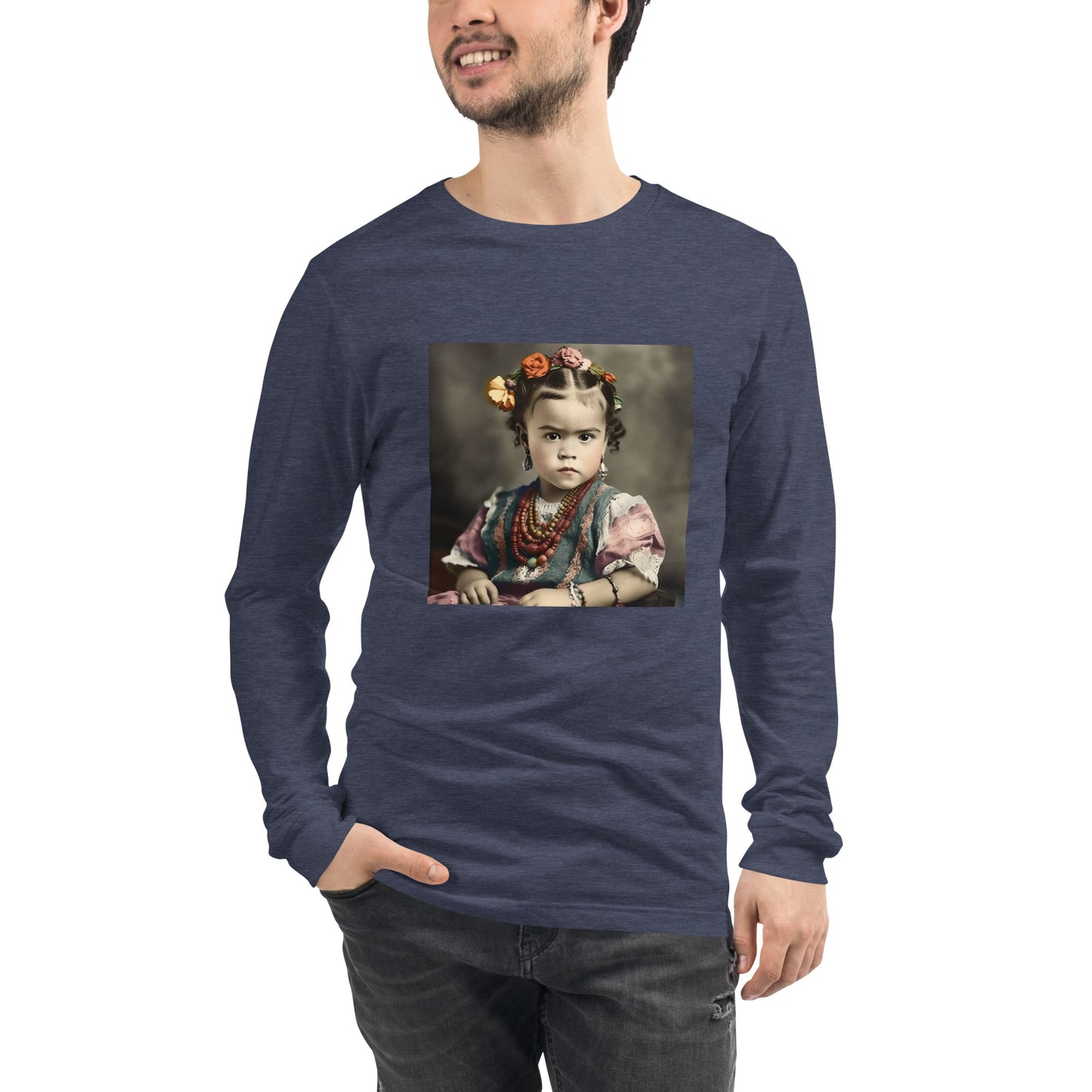 Long Sleeve Unisex / Airlume Cotton / Portrait Magdalena Frida VIII