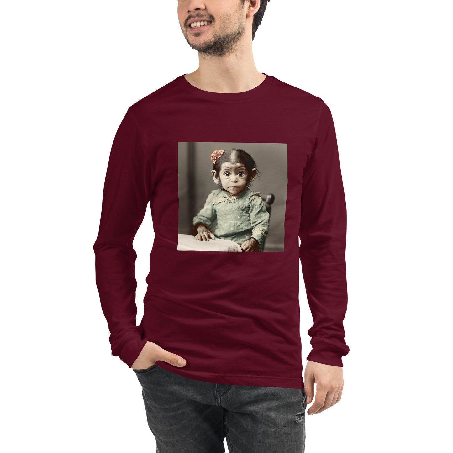 Long Sleeve Unisex / Airlume Cotton / Portrait Lucy Dinkinesh I