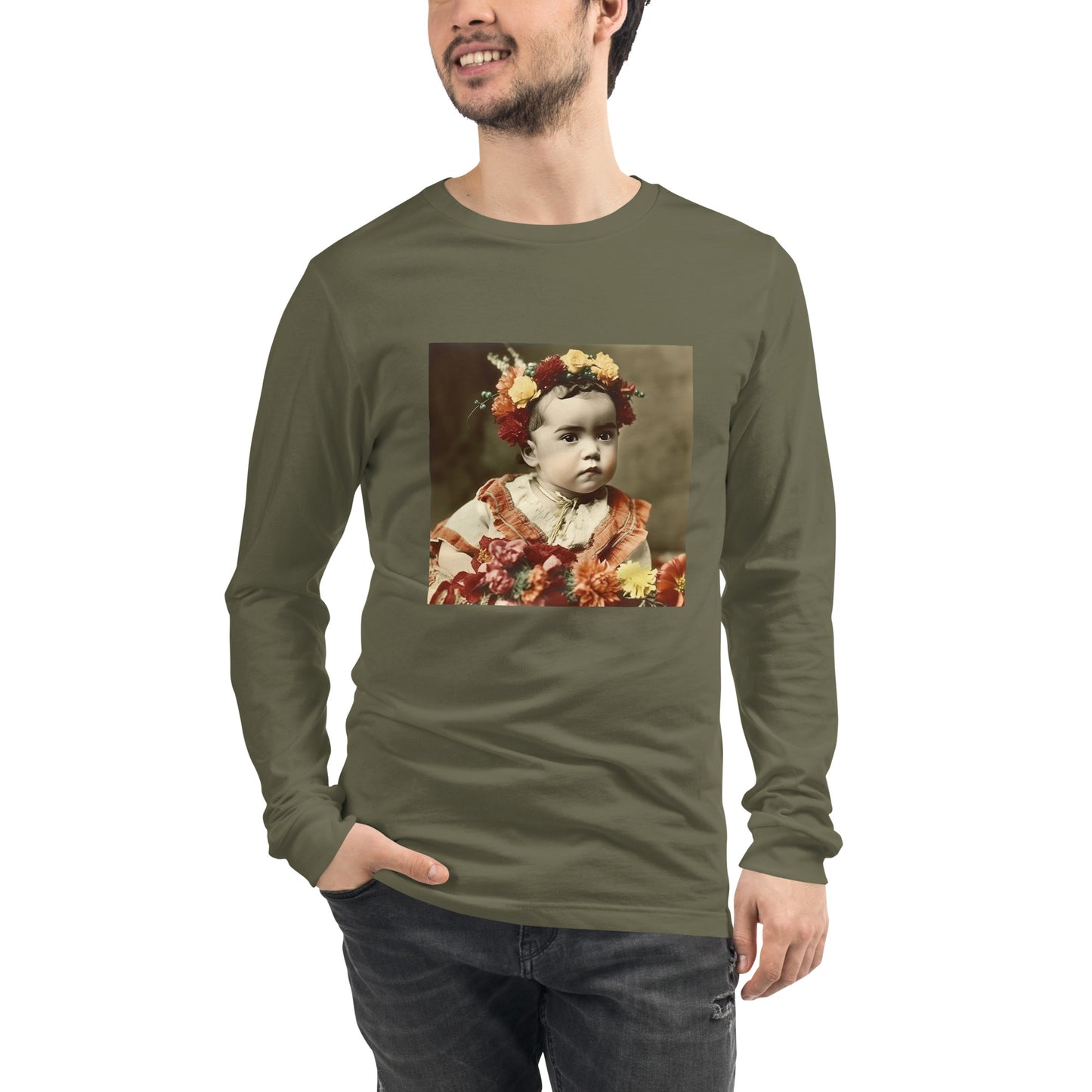 Long Sleeve Unisex / Airlume Cotton / Portrait Magdalena Frida I