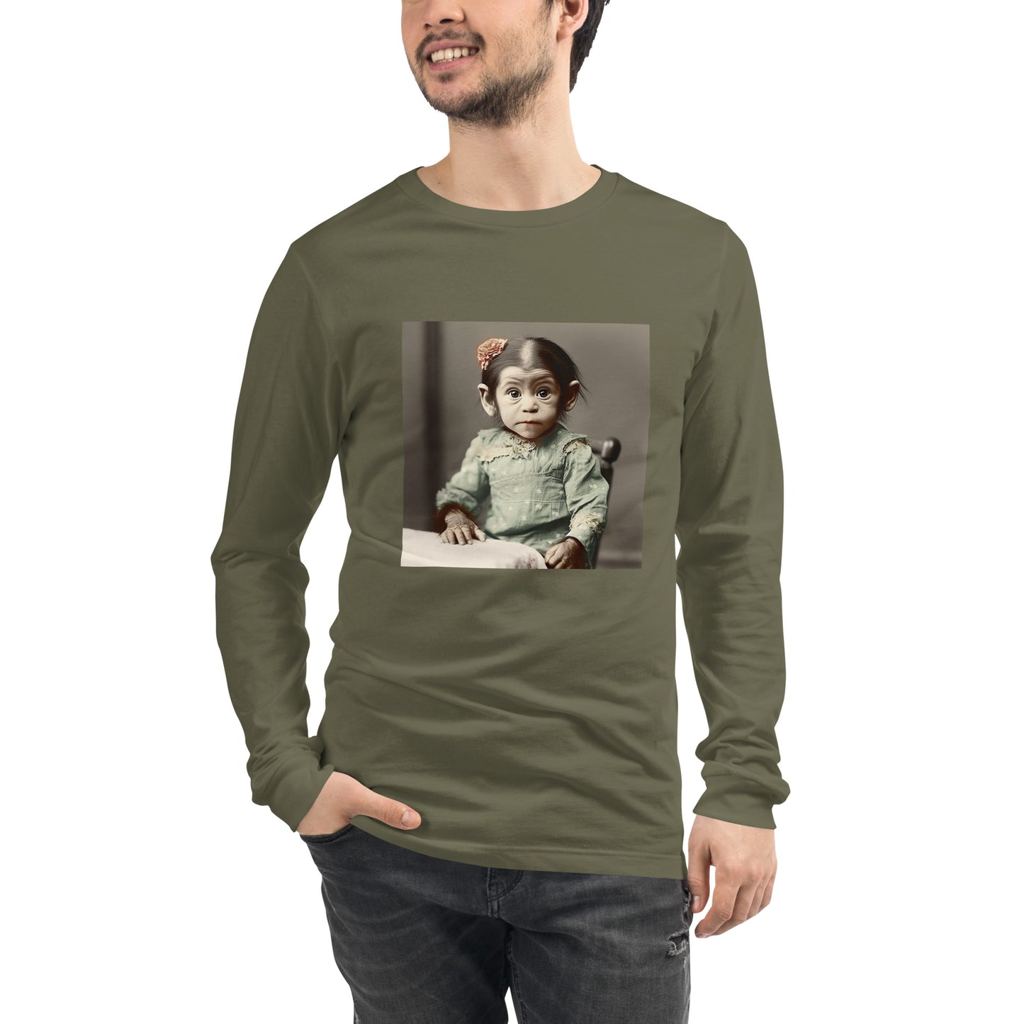 Long Sleeve Unisex / Airlume Cotton / Portrait Lucy Dinkinesh I