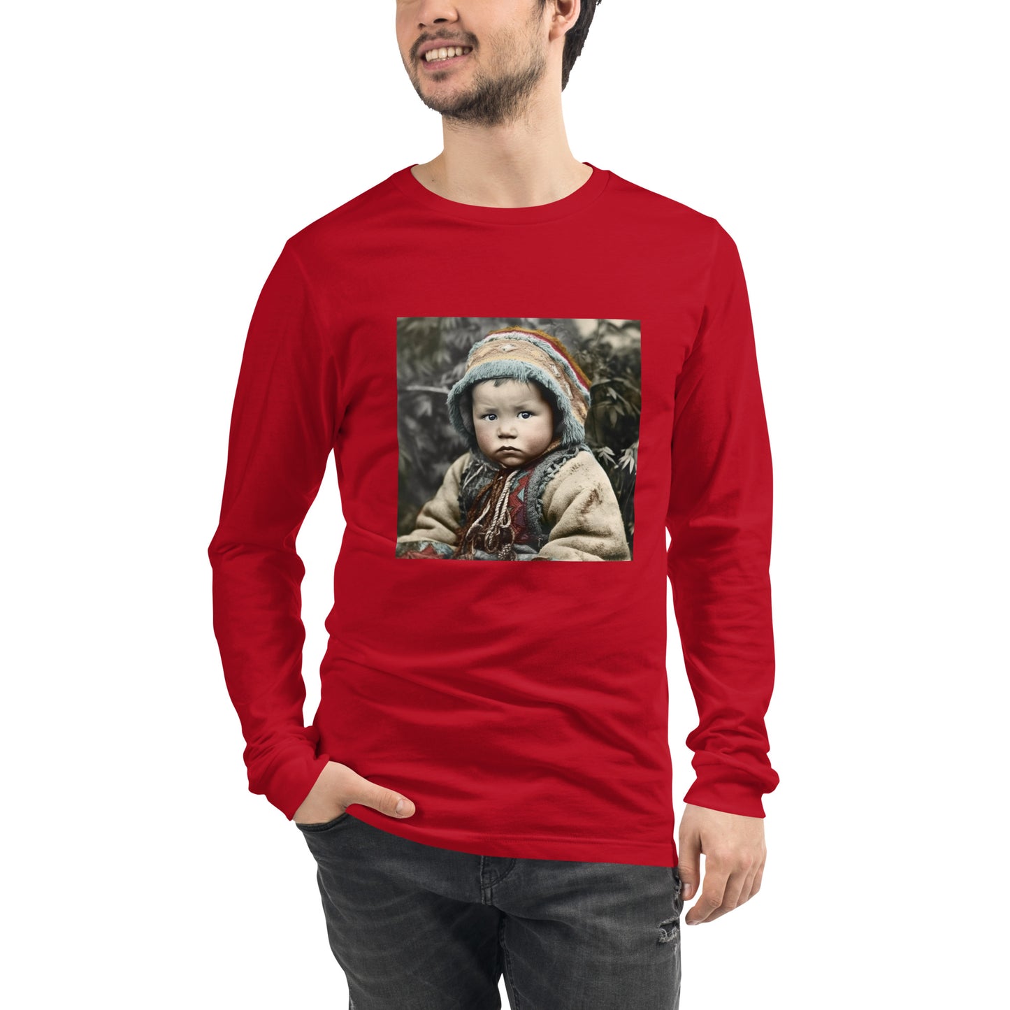 Long Sleeve Unisex / Airlume Cotton / Portrait Koelbjerg Child I