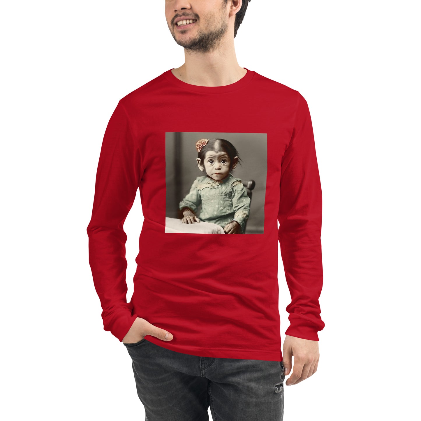 Long Sleeve Unisex / Airlume Cotton / Portrait Lucy Dinkinesh I