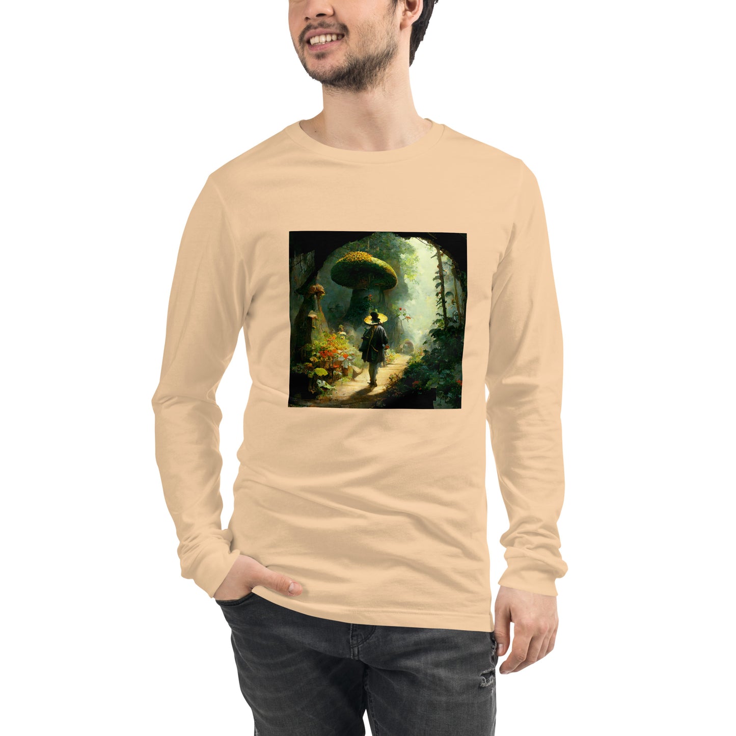 Long Sleeve Unisex / Airlume Cotton / Fairytale Forest #2