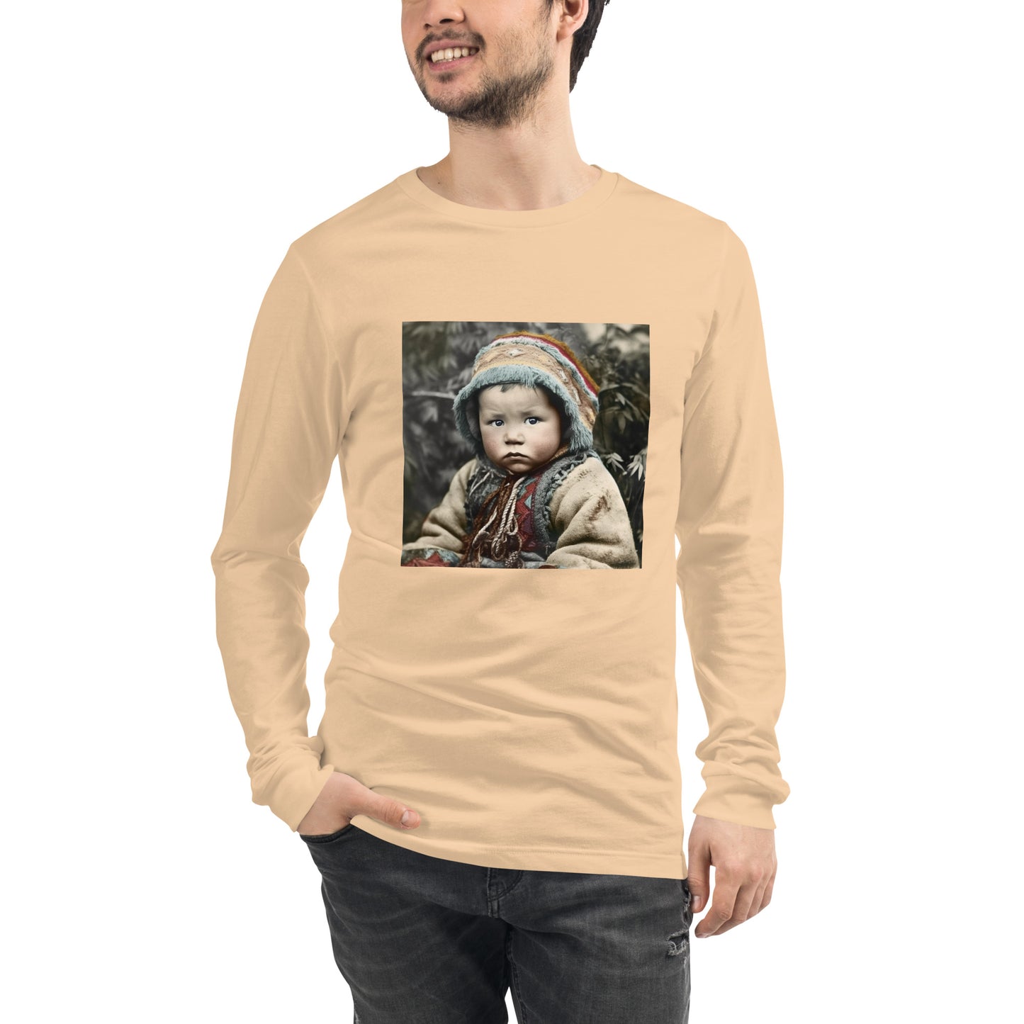 Long Sleeve Unisex / Airlume Cotton / Portrait Koelbjerg Child I