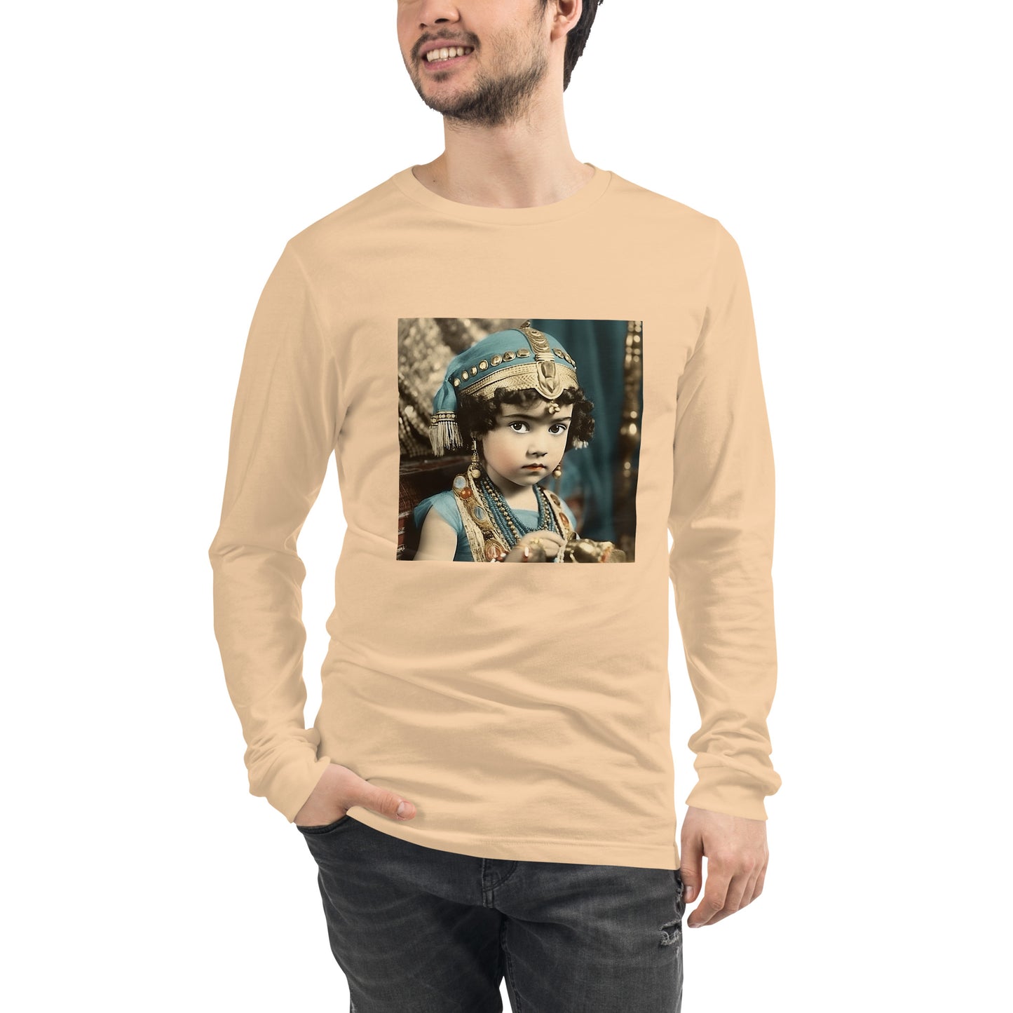 Long Sleeve Unisex / Airlume Cotton / Portrait Cleopatra Philopator II