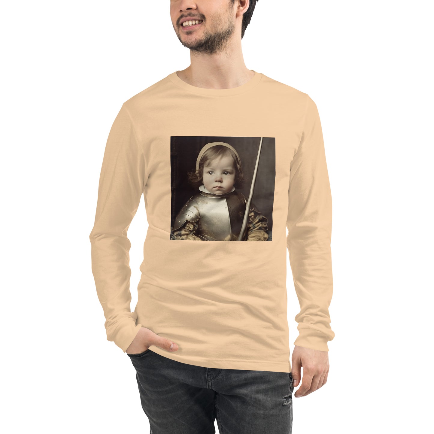 Long Sleeve Unisex / Airlume Cotton / Portrait Jeanne 'Joan' Arc II