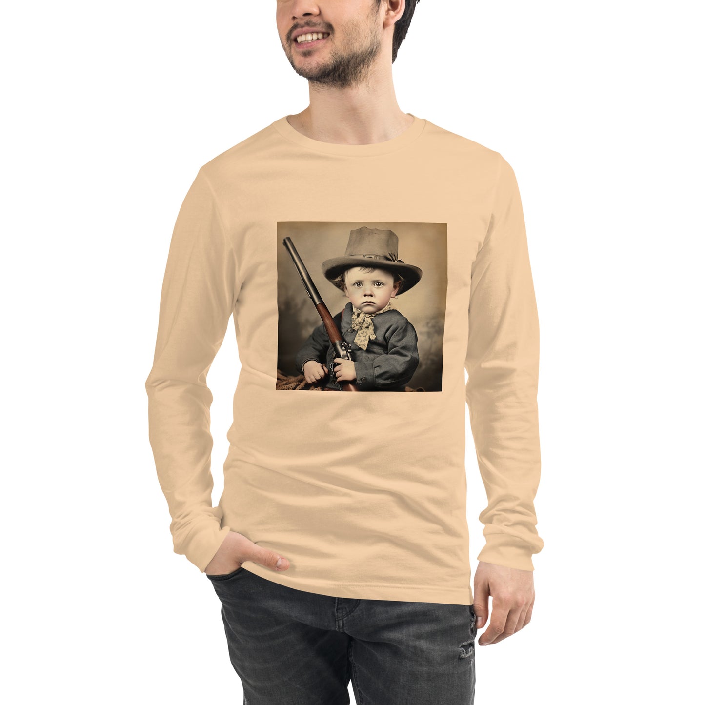 Long Sleeve Unisex / Airlume Cotton / Portrait William 'Billy' Henry III